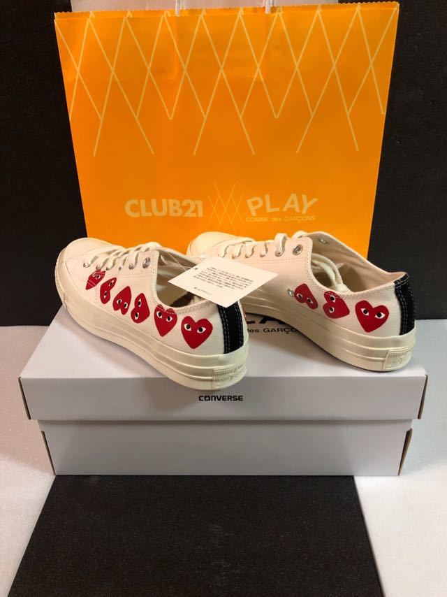 【新品☆正規品】PLAY COMME des GARCONS☆CONVERSE☆スニーカー☆プレイ コムデギャルソン☆コンバース☆コラボスニーカー☆26.5㎝☆