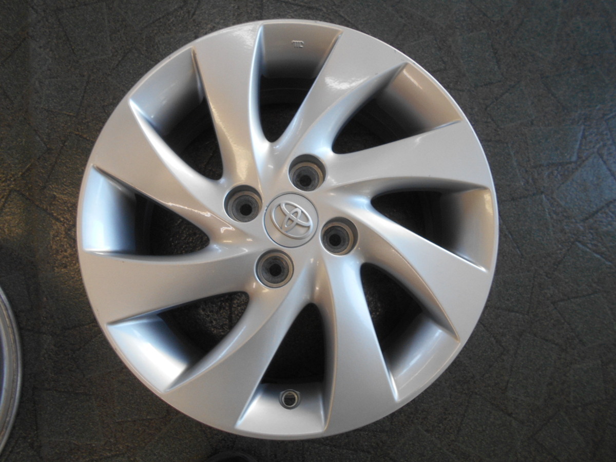 【トヨタ】QNC系　ｂB[純正]アルミ☆6J×15　+40　PCD100-4穴☆4本[中古1505]アクア、ヴィッツ、カローラ他にも！