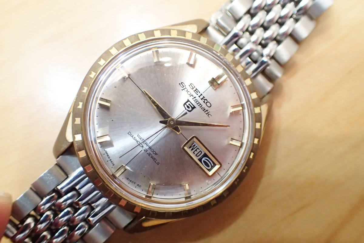 SEIKO/セイコー ◇ Sportsmatic5 / スポーツマチック 21石 デイデイト 