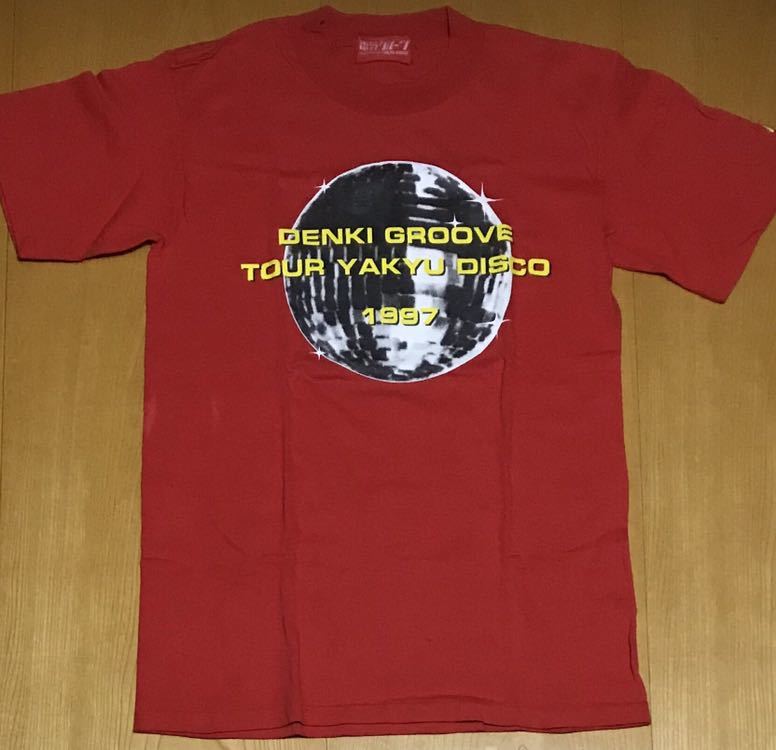 電気グルーヴ　ピエール学園1997 TOUR YAKYU DISCO Tシャツ 電気グルーヴ ピエール学園1997 TOUR YAKYU DISCO Tシャツ 電気
