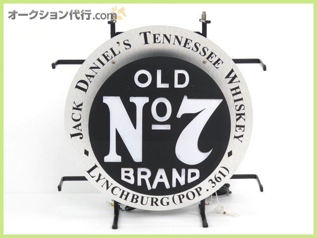 【非売品】ジャックダニエル　old No.7　ネオン管サイン Jack Daniel's Old No. 0 Neon Sign No.7 ネオンサイン - LED メルカリ
