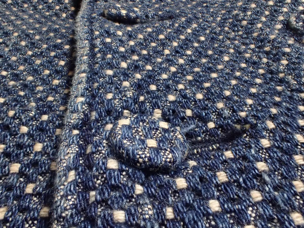 RRL Indigo Cotton Dobby Vest サイズL ジョニーデップ着用 ダブル 