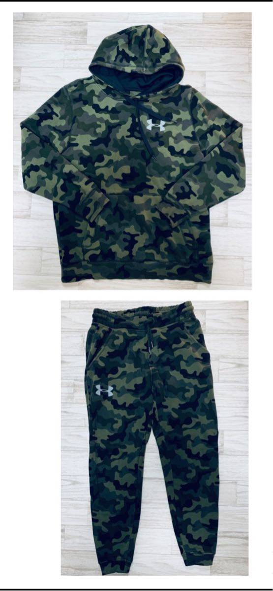 レア 清原和博着 Mdアンダーアーマー グリーン迷彩 スウェット パーカー ジャージ ジャケット パンツ 上下セット 裏起毛 コットン スウェット 売買されたオークション情報 Yahooの商品情報をアーカイブ公開 オークファン Aucfan Com