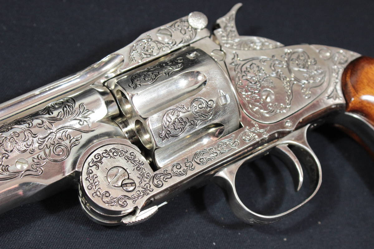 ミリタリー Wyatt Earp 44 Revolver エングレービング装飾 観賞用