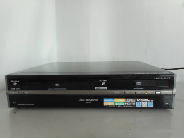 H5513 DXアンテナVHS/DVD/地デジレコーダーDVHR-D250 07年製 DX