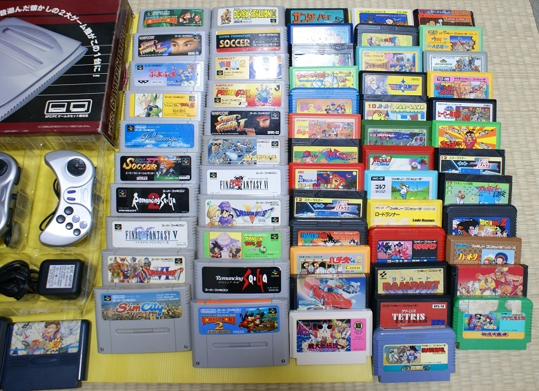 ■送料込即決■SFC & FC本体 + 人気ソフト62本セット 153