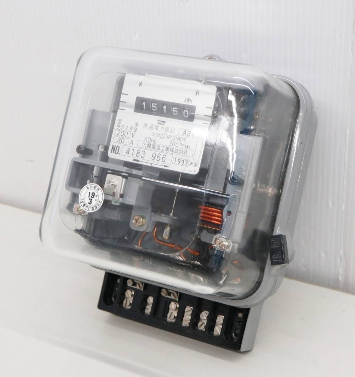 大崎電気 電気メーター 交流 三相3線式 60hz 0v 30a 普通電力量計 A31形 F9356 電材 配電用品 売買されたオークション情報 Yahooの商品情報をアーカイブ公開 オークファン Aucfan Com