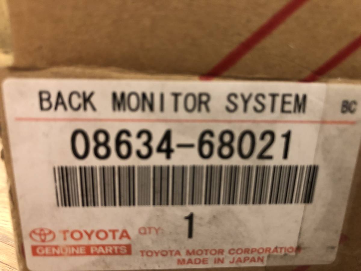 トヨタ純正 バックカメラ 新品 08634-68021 バックモニター 200系