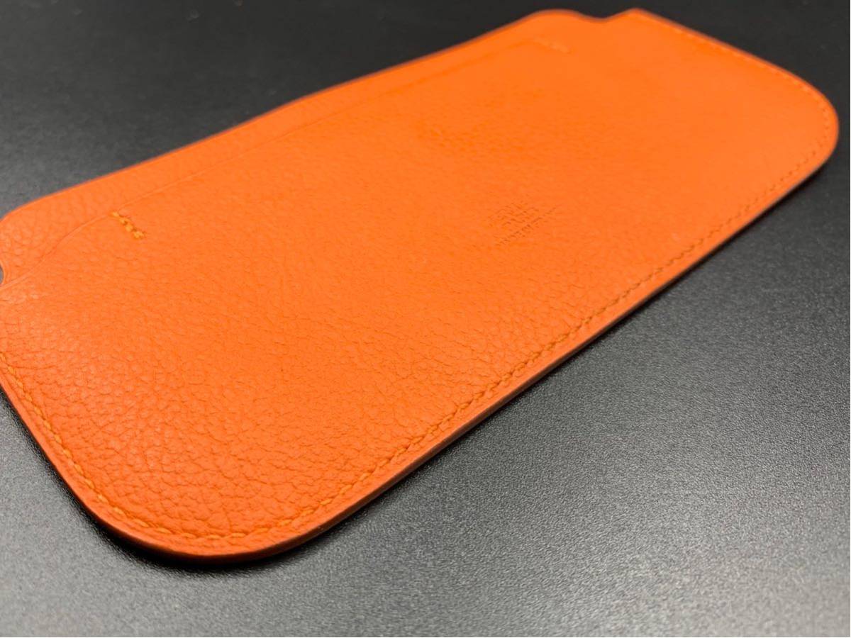 エルメスHERMES エテュイイーカバー レザースマホケースカード