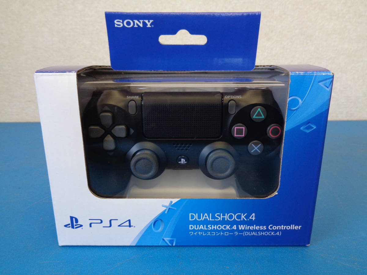 SONY DUALSHOCK 4 CUH-ZCT2J ジェットブラック PS4 純正 ワイヤレス コントローラー 中古 美品 動作保証一週間 管理LPP①