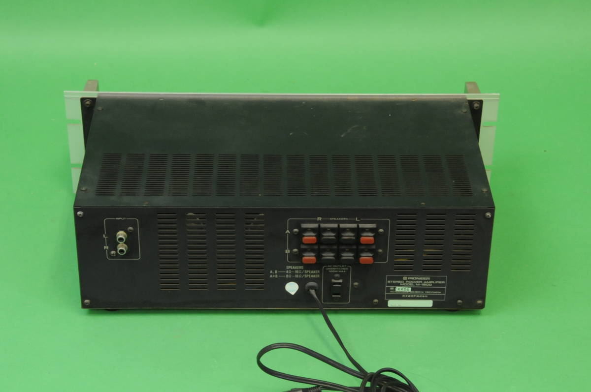 ◇ジャンク PIONEERバイオニア パワーアンプ M-1500 Yahoo