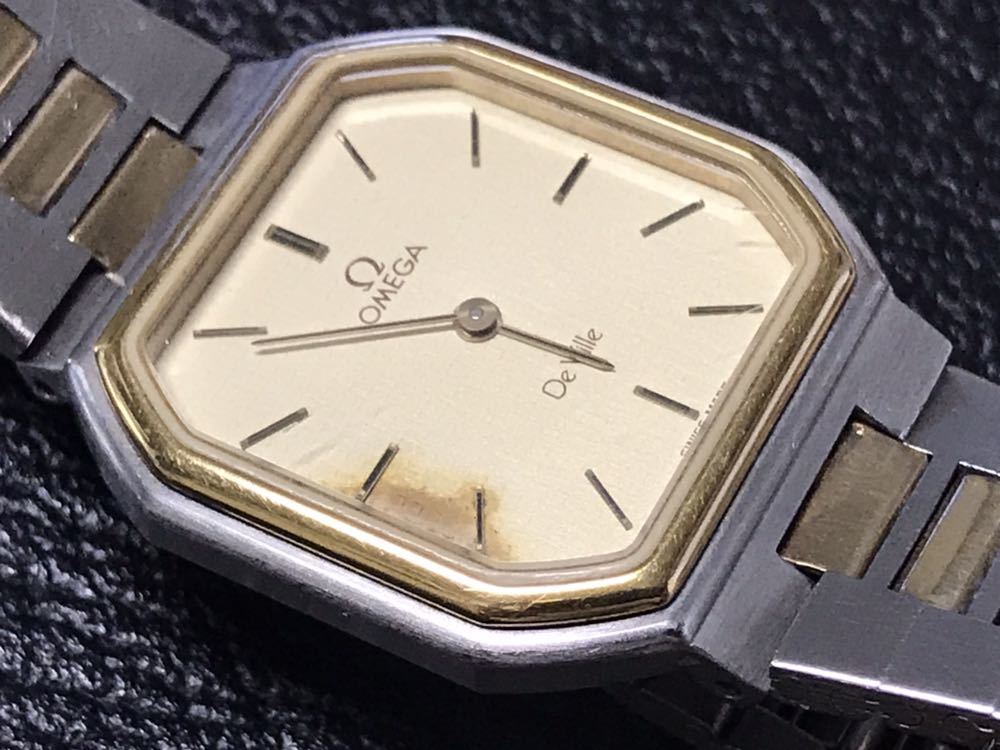 オメガ デビル クオーツ 1365 ゴールド コンビ De ville OMEGA ツ-1