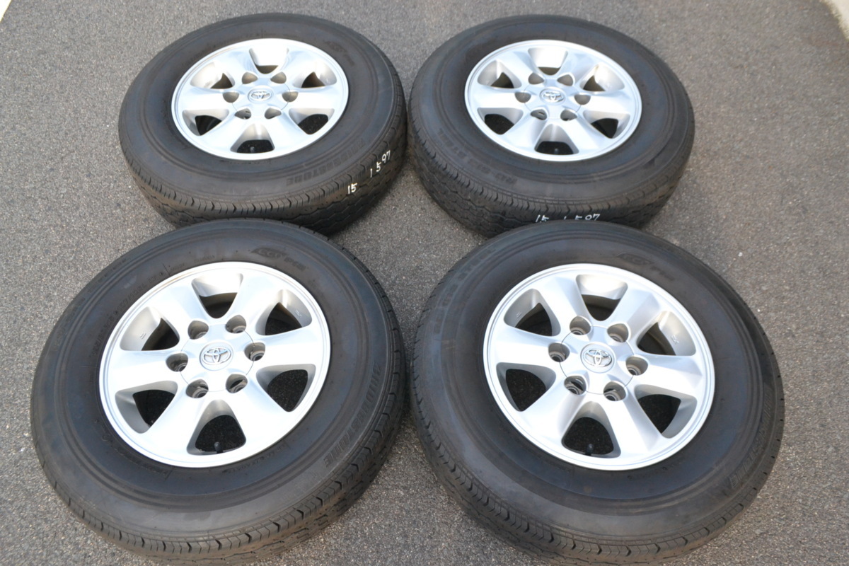RD-613 ecopia ハイエース純正タイヤBRIDGESTONE 195／80R15 2／2 