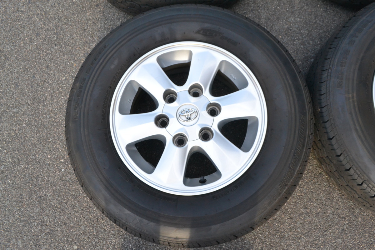 RD-613 ecopia ハイエース純正タイヤBRIDGESTONE 195／80R15 2／2 