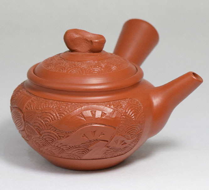 急須 常滑焼 朱泥 清水石仙 煎茶道具 香時代煎茶道具 石仙