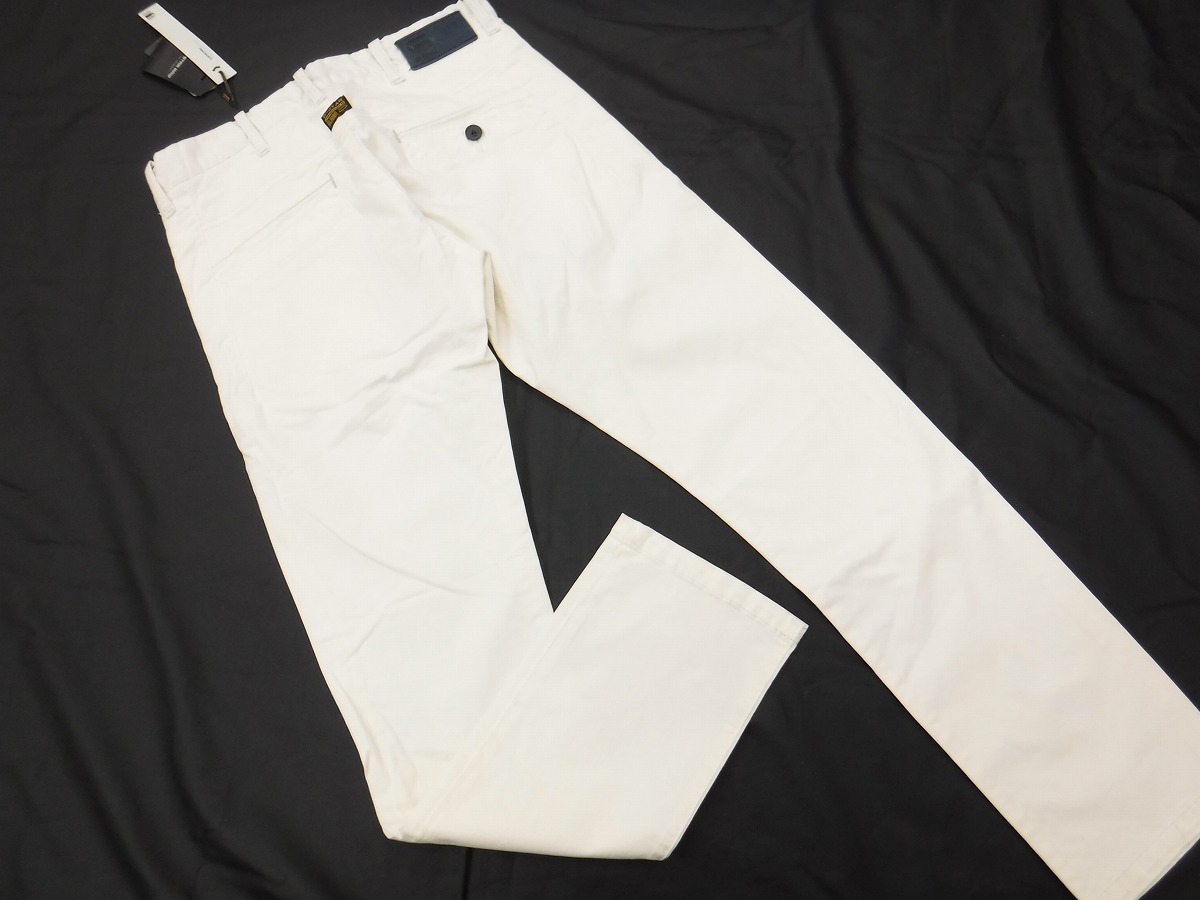 PP178 ジースターロウ G-STAR RAW 1点限定 正規新品 白ストレッチスリムチノパンW33 定価18360円