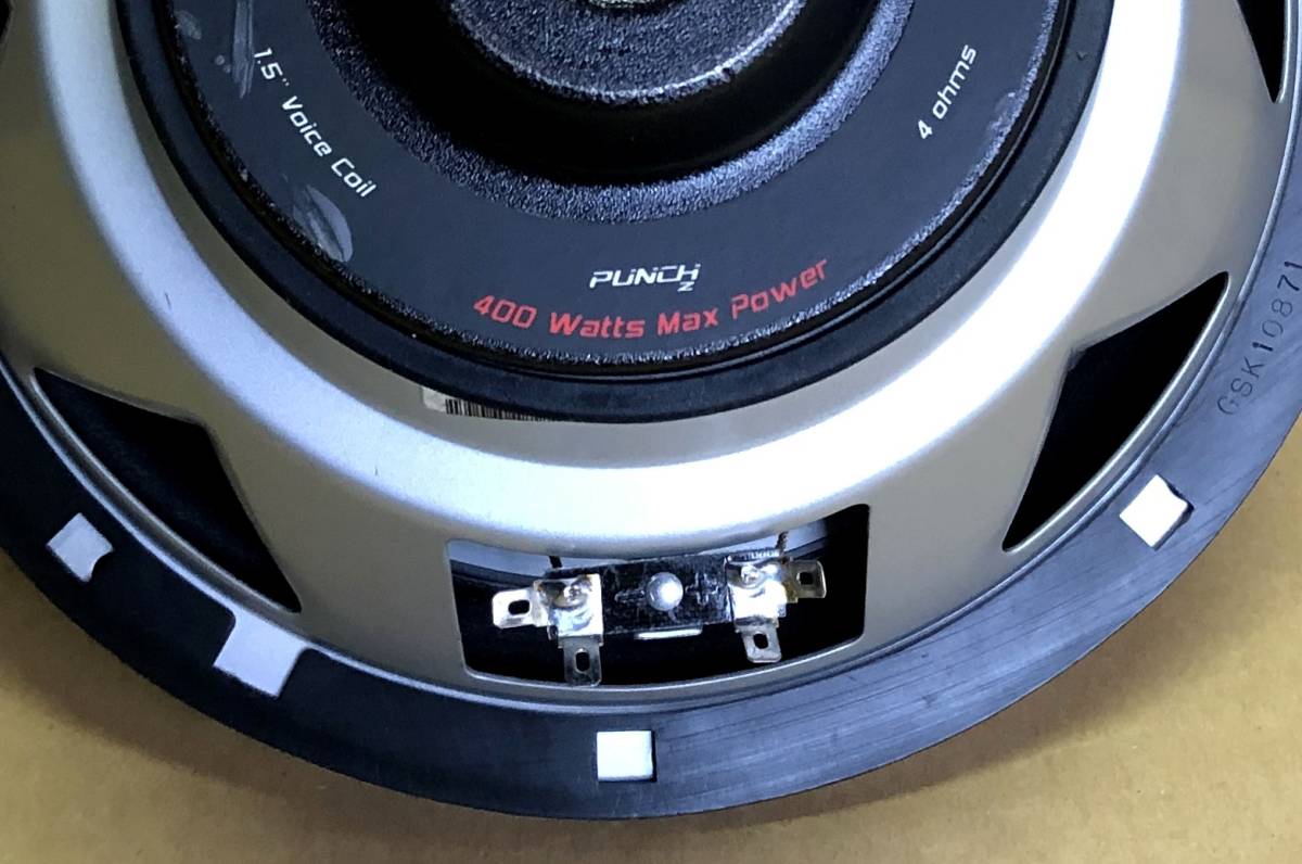 ROCKFORD FOSGATE 10インチ(25cm) RFZ3410 PUNCH Z 最大入力：400W 4