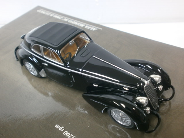 ミニチャンプス 1/43 アルファロメオ 8C 2900B LUNGO 1938 ブラック (8175-284)