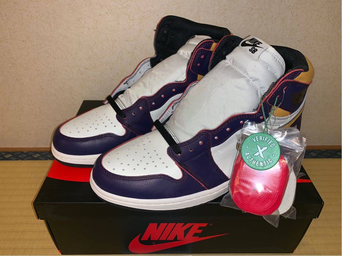 ☆NIKE SB × AIR JORDAN 1 HIGH OG DEFIANT LA to CHICAGO CD6578-507 28.5