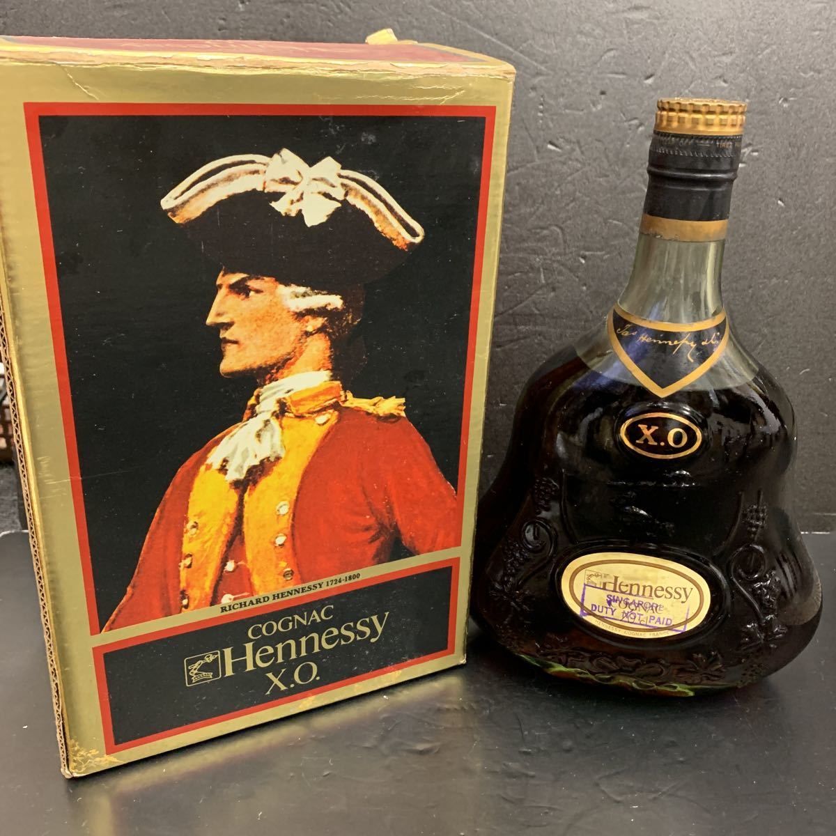 ヘネシー XO 金キャップ グリーンボトル 未開栓 古酒 Hennessy 
