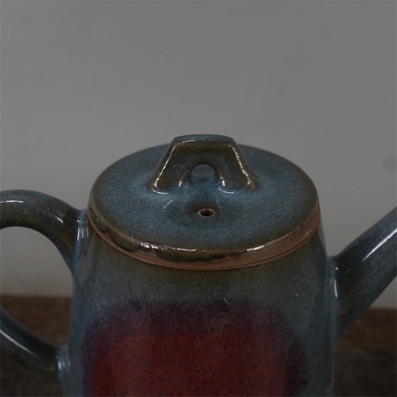 中国古董品 極上珍品 宋窯 窯が変わる 赤みがみの釉薬 功夫茶壺 観賞する置き物 旧藏 va16