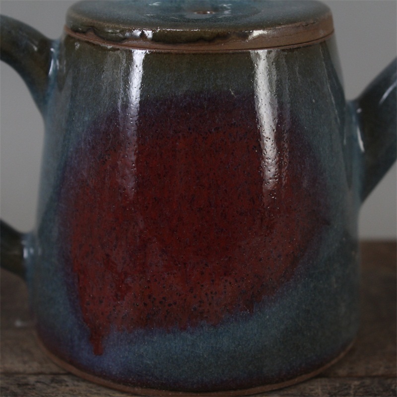 中国古董品 極上珍品 宋窯 窯が変わる 赤みがみの釉薬 功夫茶壺 観賞する置き物 旧藏 va16 