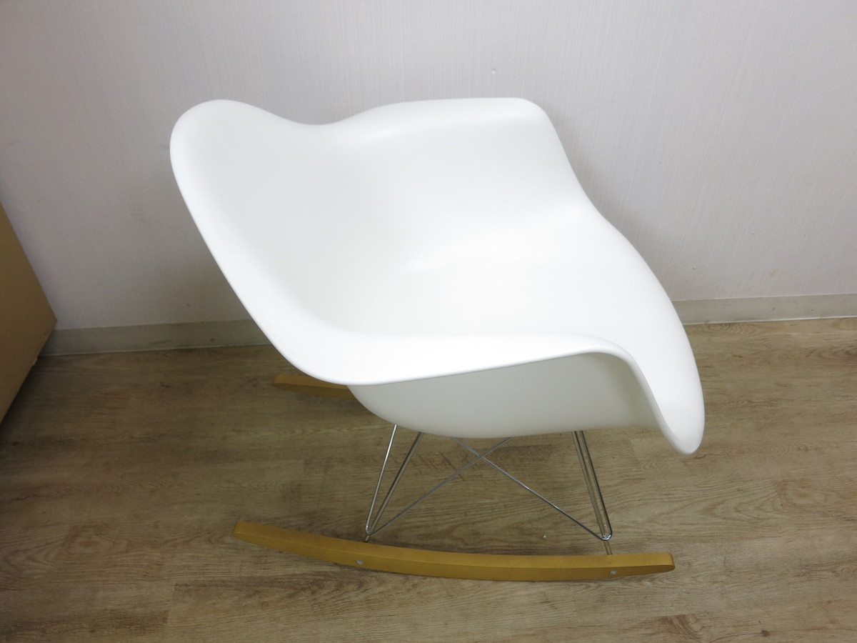 1円～】イームズ チェアー アームシェルチェア ロッキング ホワイト 白