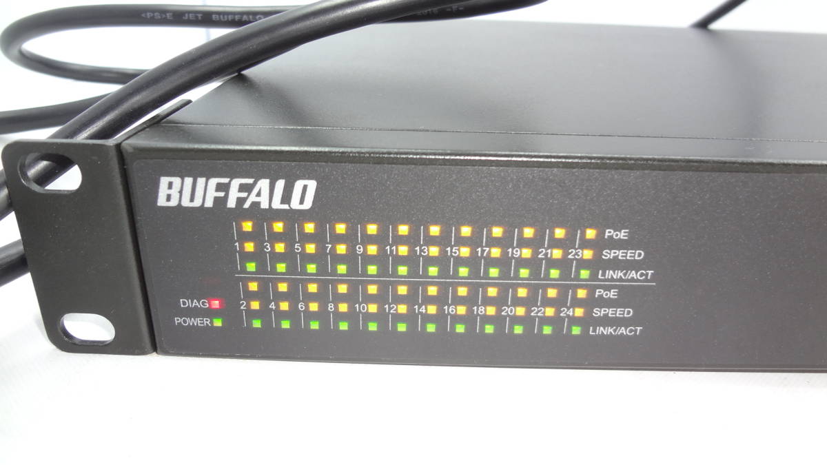 BS-GS2024P レイヤー2 Giga PoE スマートスイッチ 1台 BUFFALO 【新品