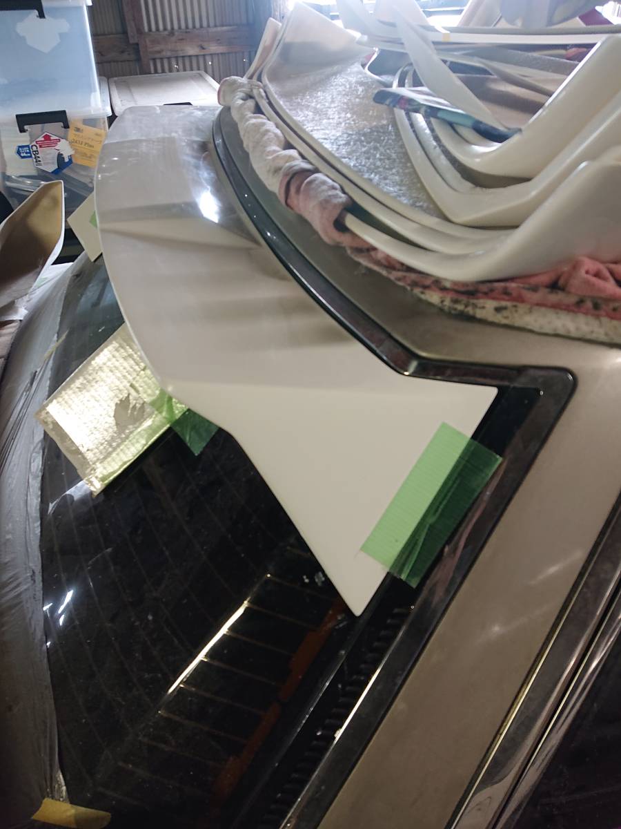 GX71 リアバイザー オリジナル 金具付き クレスタ FRP FRP 旧車