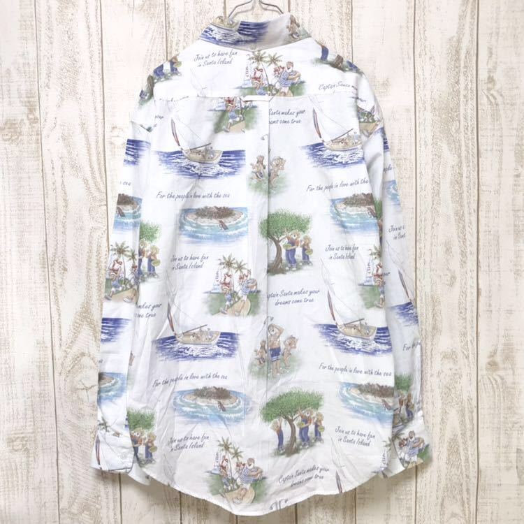 キャプテンサンタ CAPTAIN 長袖 総柄ボタンダウン ＣＡＰＴＡＩＮＳＡＮＴＡ メンズファッション SANTA 美品 SANTA（シャツ）のフリマアイテム一覧 総柄 ボタンダウンシャツ 白 90s DESIGN サンタ刺繍☆ 綺麗