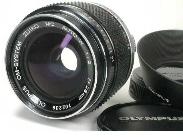 美品】OLYMPUSOM-2 AUTO-W 28mm f2.8露出OK 美品】OLYMPUSOM-2 AUTO-W