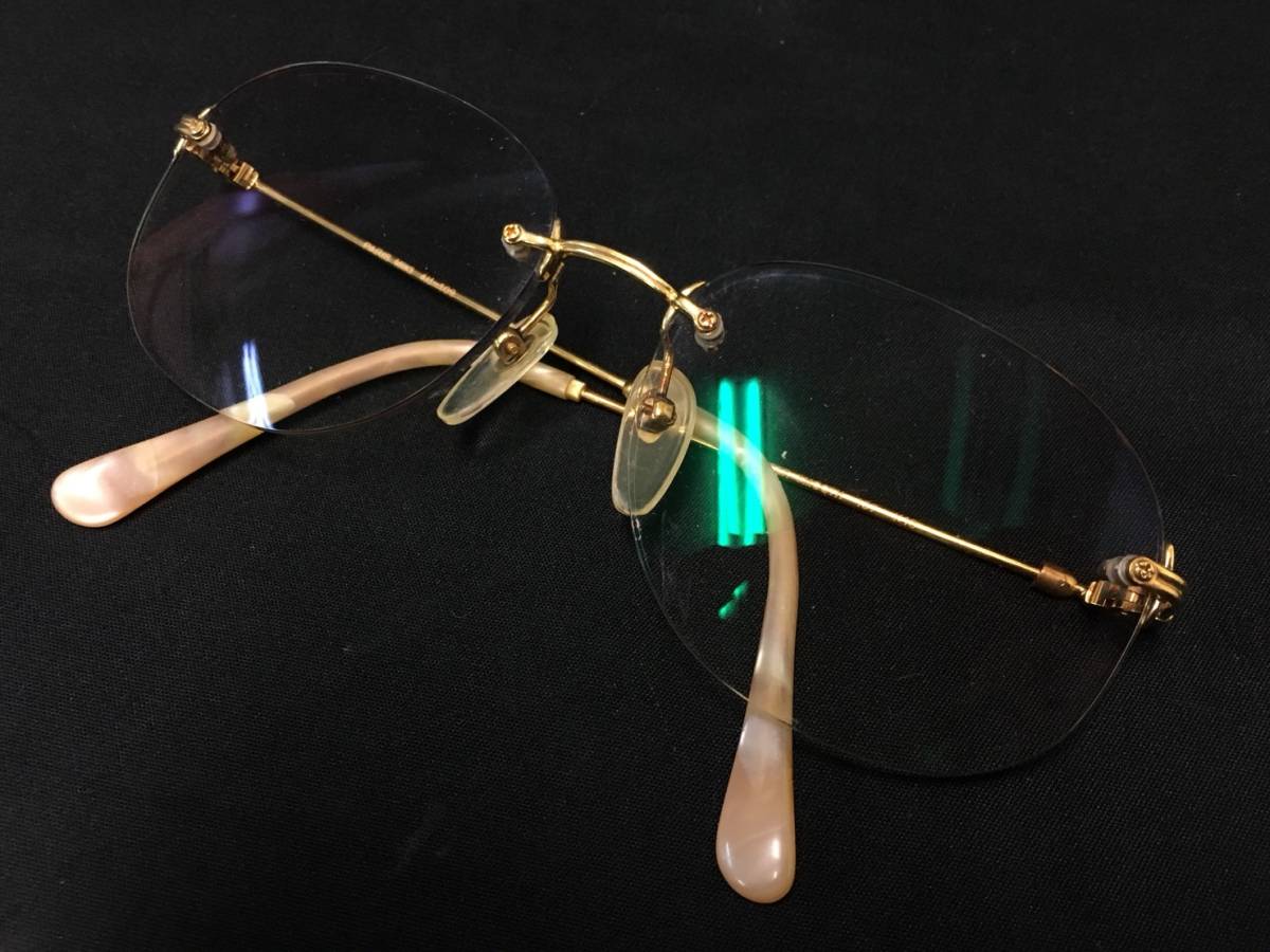 美品/K18金縁眼鏡 総重量20.97g / KENZO カタログ未掲載モデル 2026年