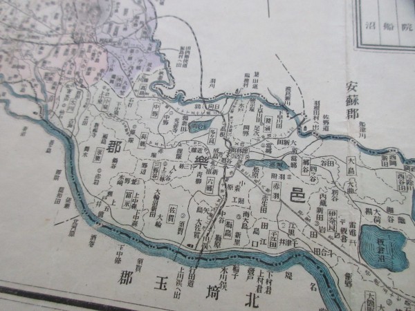 ⁄ : 明治22年（1889）群馬県古地図「改正上野国全図」1舗(徳江幹造
