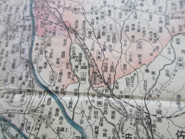 ⁄ : 明治22年（1889）群馬県古地図「改正上野国全図」1舗(徳江幹造