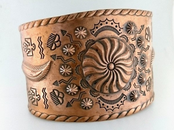 ビンテージ BELL TRADING POST ナバホ カッパー ワイド バングル