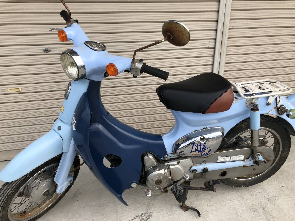 HONDA リトルカブ Little Cub エンジン実働 セル 付 4速 オイル バッテリー 交換済 北九州から 整理出品