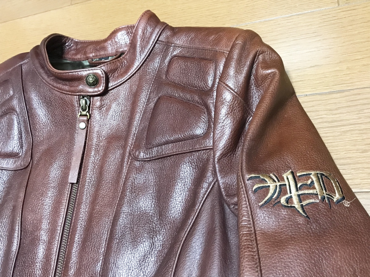 最終値下げお買得□ハーレーダビッドソン 本革 ライダース 刺繍 レザー 