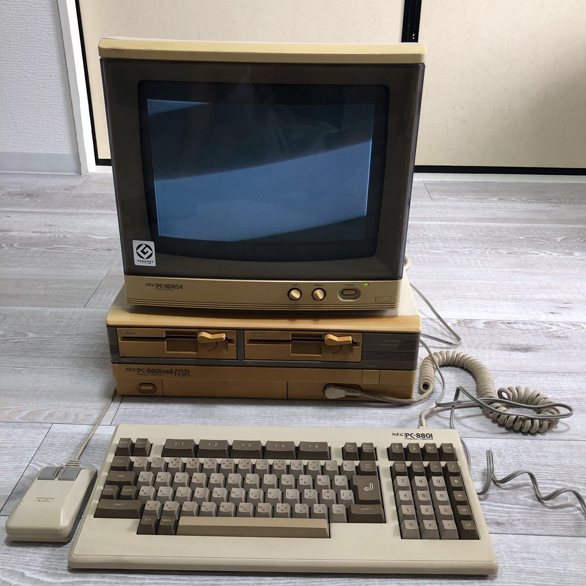 NEC PC-8801mkⅡmr+ モニタ PC-KD854 セットジャンク品 【公式通販】