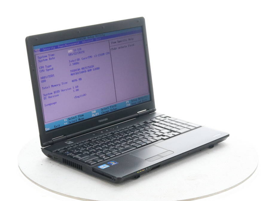 Windowsノート本体 TOSHIBA B551/C Core i3 4GB Win10 Pro TOSHIBA PB551CFBNR5B51 Satellite B551/C Core i3 2310M 2.10GHz 4GB