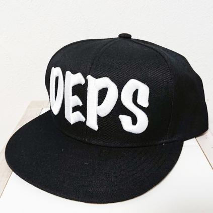 deps BASS BRIGADE デプス バスブリゲード コラボ キャップ 新品 deps × bass brigade 限定 コラボ フラットキャップ ブラック 黒