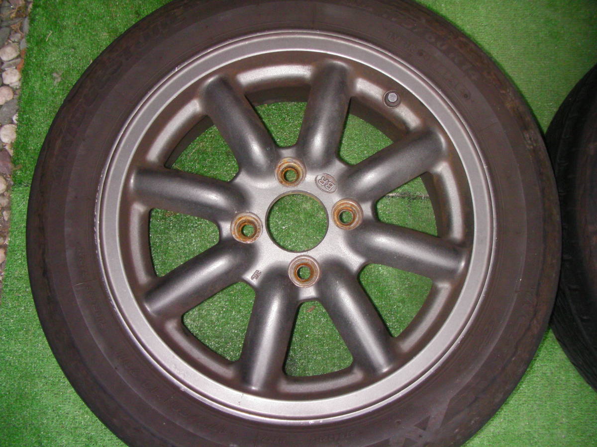 ブラックレーシング ホイール4本セット　14インチ 4穴 PCD100 6J オフセット40