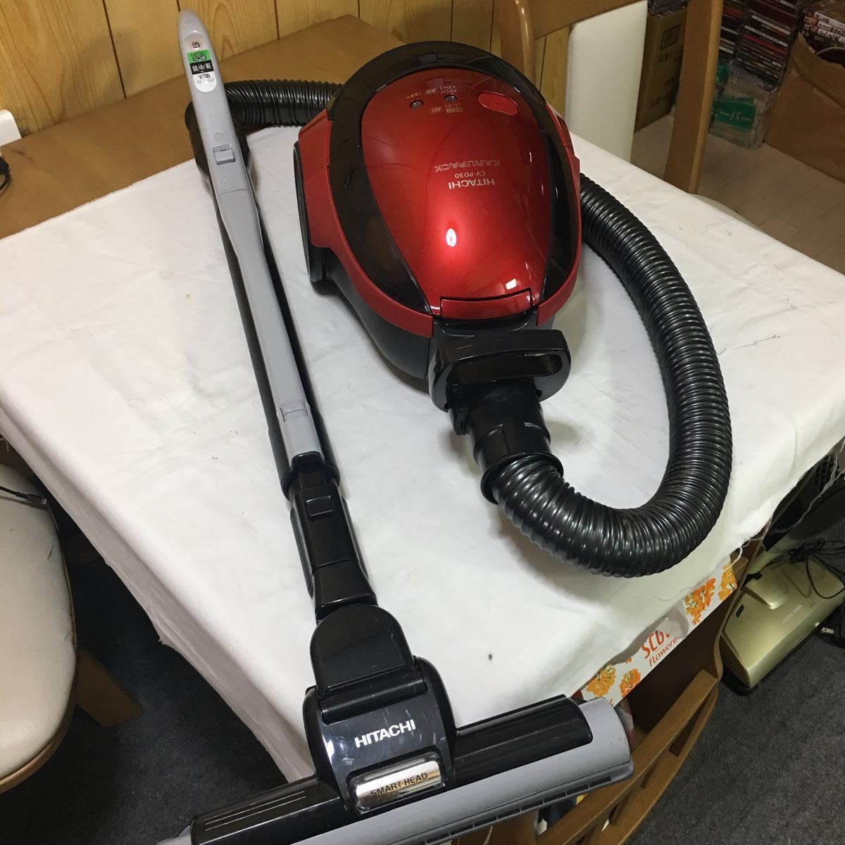 ○ 動作品 日立 HITACHI CV-PD30 かるパック キャニスター型 紙パック