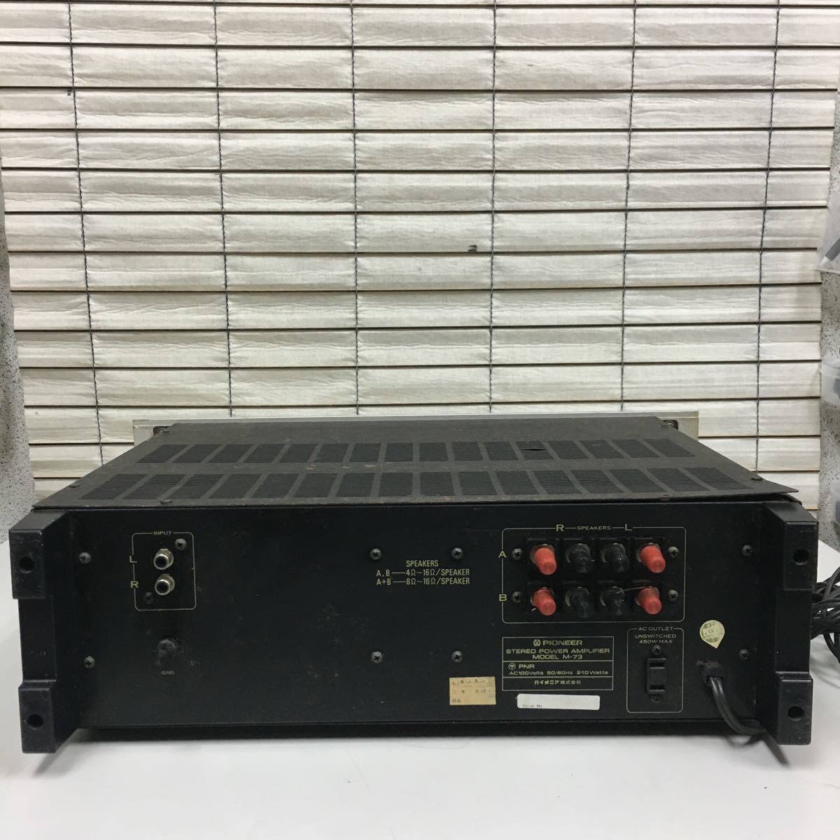 Yahoo!オークション -「pioneer C078 Pioneer M-73 パワーアンプ 現状 