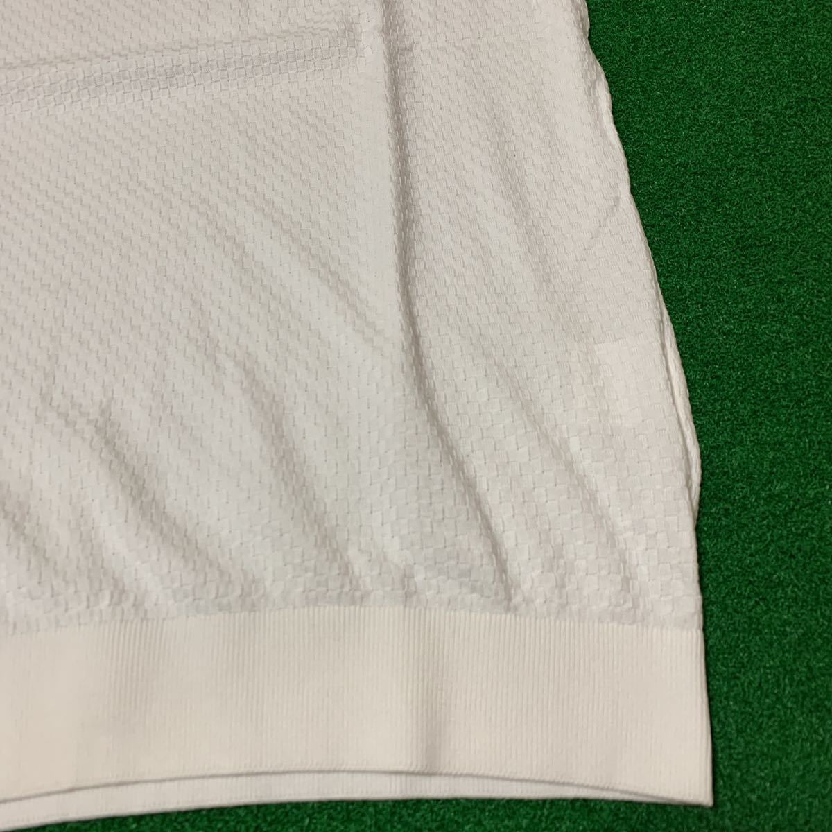 マンシングウェア ゴルフウェア golf ゴルフ 夏物 半袖シャツ ニット メンズ Munsingwear 日本製 GWMJ424 ホワイト Mサイズ