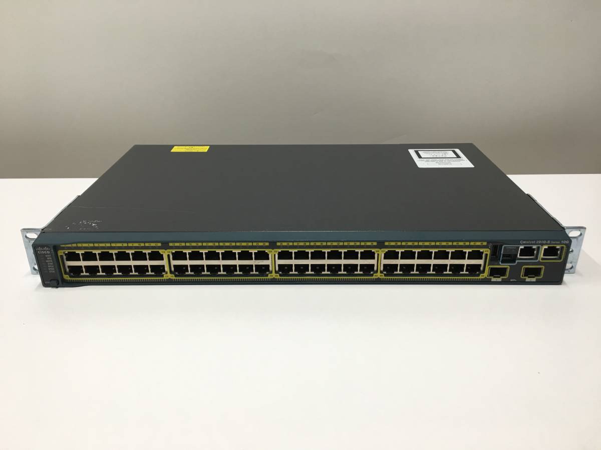 C14158)Cisco Catalyst 2960-S Series 10G(WS-C2960S-48TD-L V05) ギガビット イーサネット スイッチ 現状品 中古