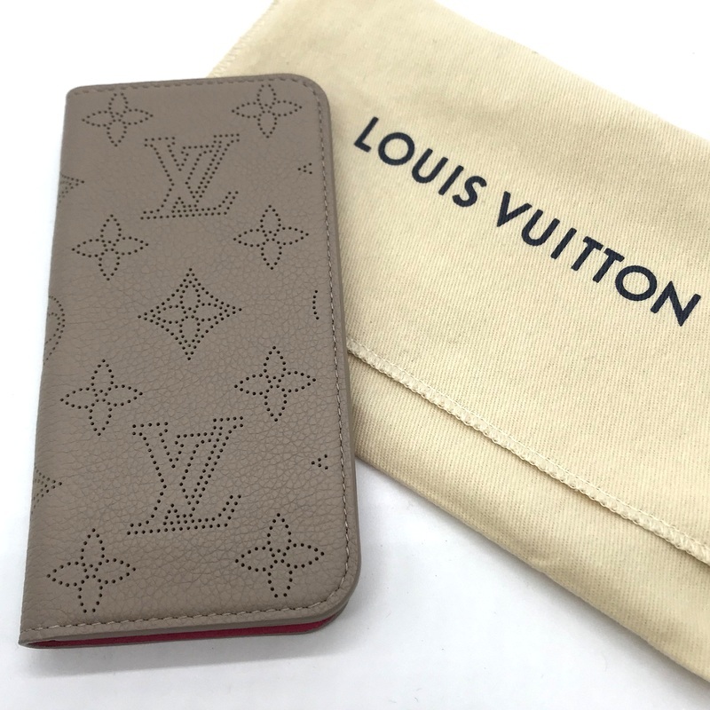 ◇LOUIS VUITTON 新品同様 マヒナ フォリオ 手帳型 アイフォンケース