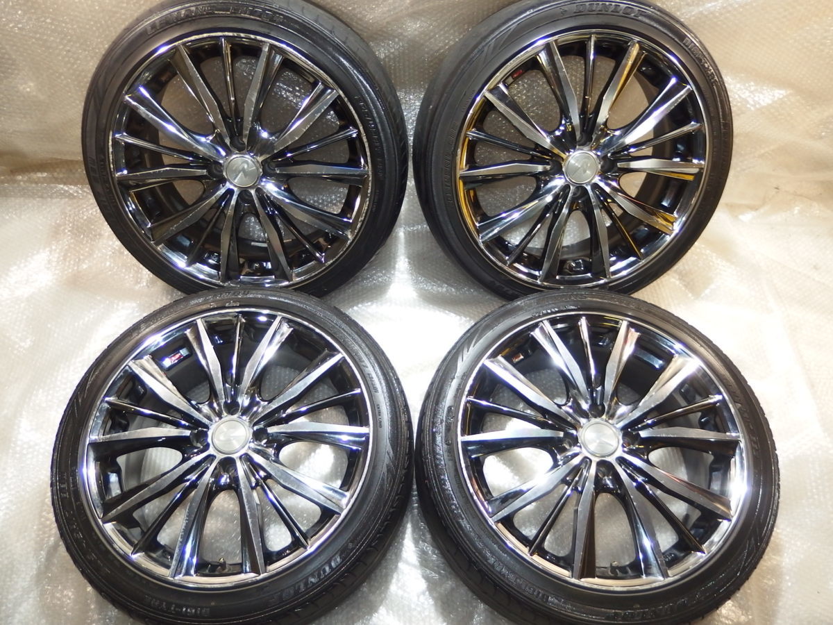 限定先行予約販売 WedsレオニスＶＸ17インチアルミホイール+ダメタイヤ付き4本 205/45R17 17x7j+45 4H-100　コンパクトカー