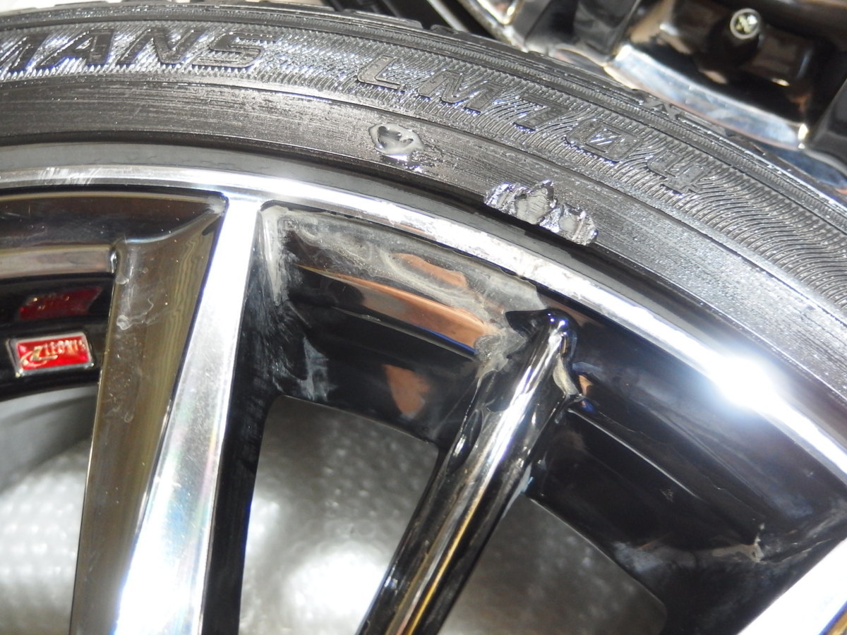 限定先行予約販売 WedsレオニスＶＸ17インチアルミホイール+ダメタイヤ付き4本 205/45R17 17x7j+45 4H-100　コンパクトカー