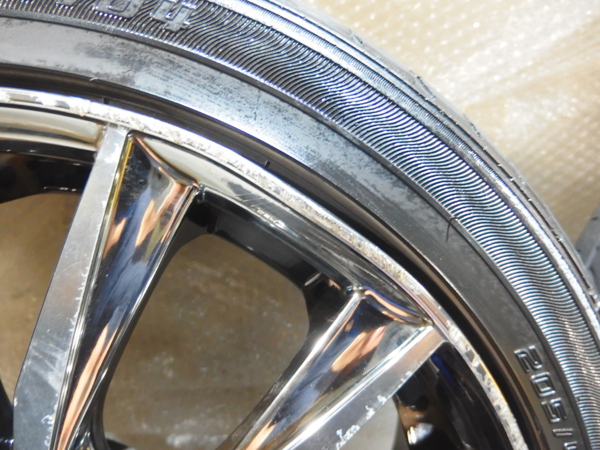 限定先行予約販売 WedsレオニスＶＸ17インチアルミホイール+ダメタイヤ付き4本 205/45R17 17x7j+45 4H-100　コンパクトカー