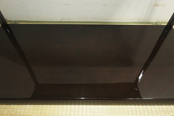 ◇ 茶道具 棚 真台子 【利休形 ◇ 蝋色塗真台子 】 時代箱 京間用